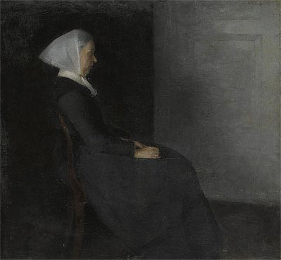Portrait of the Artist's Mother, n.d. by Hammershoi | Painting Reproduction