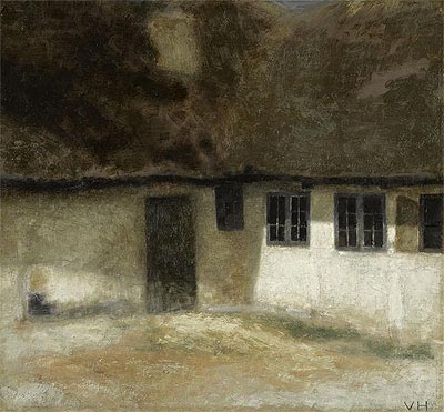 Corner of a Farm, 1883 | Hammershoi | Gemälde Reproduktion