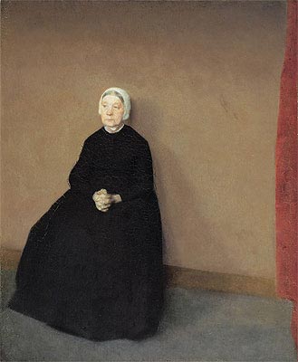 Old Woman, Seated | Hammershoi | Painting Reproduction