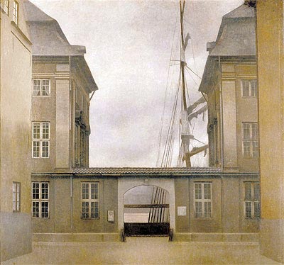 View of the Old Asiatic Company (The Asiatic Company Buildings), 1902 | Hammershoi | Gemälde Reproduktion