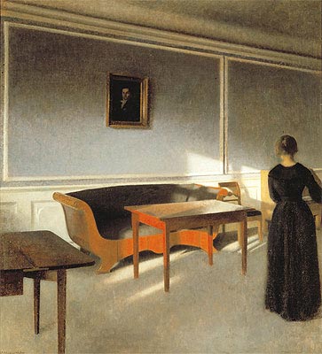 Sunshine in the Living Room I, 1903 | Hammershoi | Gemälde Reproduktion