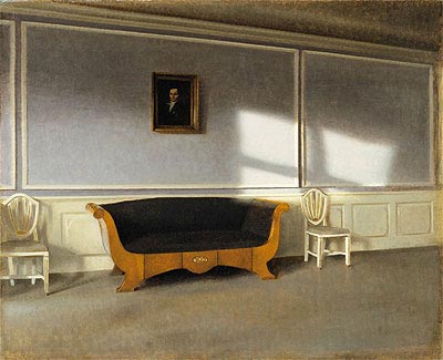 Sonnenschein im Wohnzimmer III, 1903 | Hammershoi | Gemälde Reproduktion