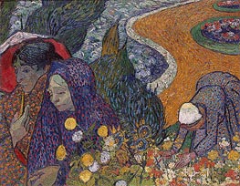 Erinnerung an den Garten bei Etten (Frauen von Arles), 1888 von Vincent van Gogh | Gemälde-Reproduktion