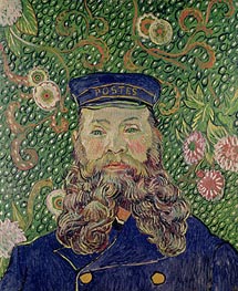 Portrait of the Postman Joseph Roulin, 1889 by Vincent van Gogh | Painting Reproduction