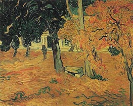 The Garden of Saint-Paul Hospital, 1889 by Vincent van Gogh | Painting Reproduction