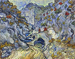 The Ravine (Les Peiroulets), 1889 by Vincent van Gogh | Painting Reproduction