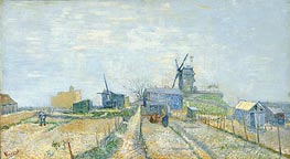 Vegetable Gardens in Montmartre, 1887 by Vincent van Gogh | Painting Reproduction