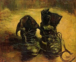 A Pair of Shoes, 1886 by Vincent van Gogh | Painting Reproduction