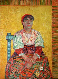 The Italian: Agostina Segatori | Vincent van Gogh | Gemälde Reproduktion