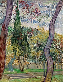 Park of the Saint-Paul Hospital | Vincent van Gogh | Gemälde Reproduktion