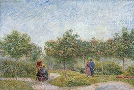 Garden with Courting Couples: Square Saint-Pierre | Vincent van Gogh | Painting Reproduction