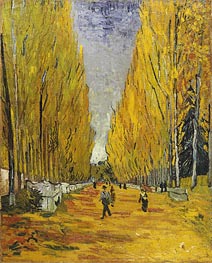 L'Allee des Alyscamps, Arles | Vincent van Gogh | Gemälde Reproduktion