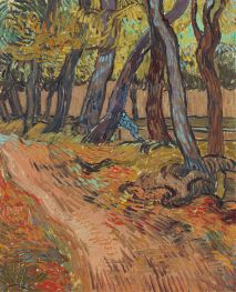 Path in the Garden of the Asylum, 1889 by Vincent van Gogh | Painting Reproduction