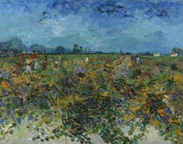 The Green Vineyard, 1888 by Vincent van Gogh | Painting Reproduction