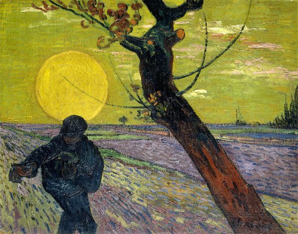 Der Sämann bei Sonnenuntergang, 1888 | Vincent van Gogh