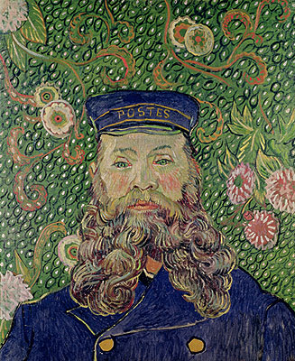 Porträt des Postboten Joseph Roulin, 1889 | Vincent van Gogh | Gemälde Reproduktion
