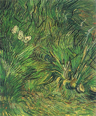 Zwei weiße Schmetterlinge, 1889 | Vincent van Gogh | Gemälde Reproduktion