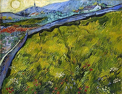 Field of Spring Wheat at Sunrise, 1889 | Vincent van Gogh | Gemälde Reproduktion