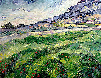 van gogh green wheat field