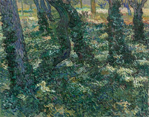 Undergrowth, 1889 | Vincent van Gogh | Gemälde Reproduktion