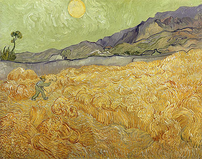Weizenfeld mit Schnitter | Vincent van Gogh | Gemälde Reproduktion