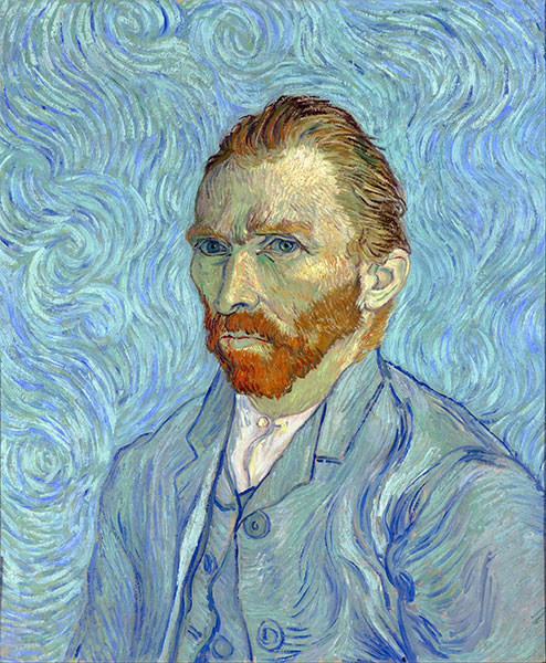 Self Portrait, 1889 | Vincent van Gogh | Gemälde Reproduktion
