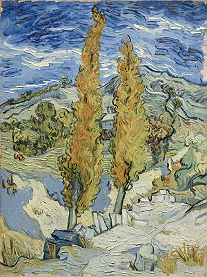 The Poplars at Saint-Remy, 1889 | Vincent van Gogh | Painting Reproduction