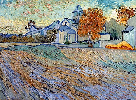 Ansicht der Kirche von Saint-Paul-de-Mausole, 1889 | Vincent van Gogh
