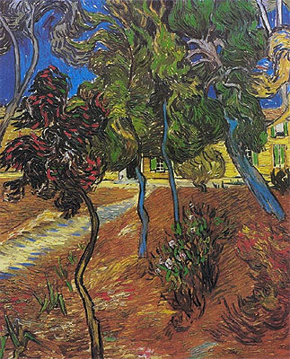 Garden of St. Paul's Hospital, 1889 | Vincent van Gogh | Painting Reproduction