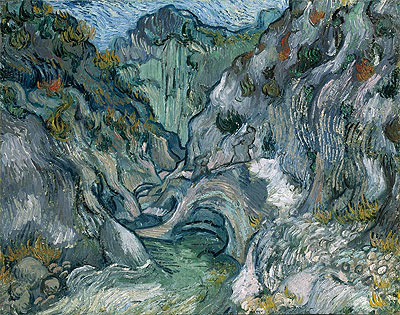 Die Schlucht von Les Peiroulets, 1889 | Vincent van Gogh