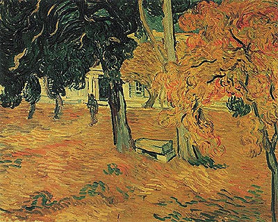 The Garden of Saint-Paul Hospital | Vincent van Gogh | Painting Reproduction