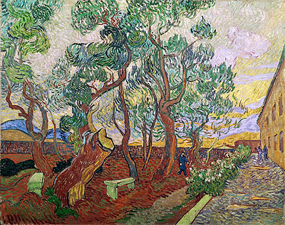 The Garden of Saint-Paul Hospital, 1889 | Vincent van Gogh | Gemälde Reproduktion