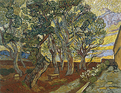 The Garden of Saint-Paul Hospital, 1889 | Vincent van Gogh | Gemälde Reproduktion
