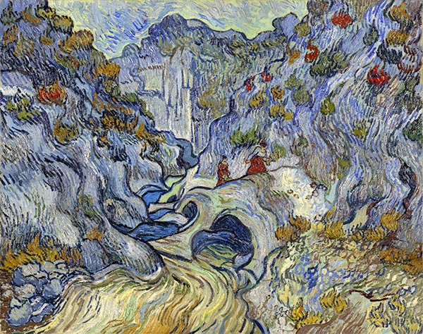 Die Schlucht (Les Peiroulets) | Vincent van Gogh | Gemälde Reproduktion