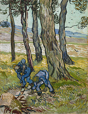 The Diggers (Les Becheurs), 1889 | Vincent van Gogh | Gemälde Reproduktion