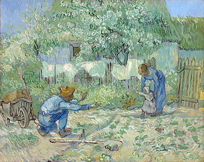 Erste Schritte (nach Millet), 1890 | Vincent van Gogh