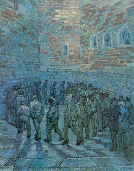 Gefangene beim Spazierengehen (nach Doré), 1890 | Vincent van Gogh