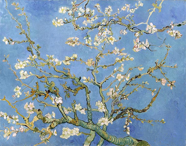 Blossoming Almond Tree, 1890 | Vincent van Gogh | Gemälde Reproduktion