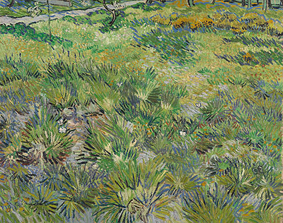 Meadow in the Garden of Saint-Paul Hospital, 1890 | Vincent van Gogh | Gemälde Reproduktion