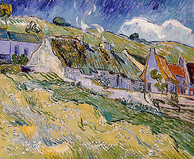 Cottages at Auvers-sur-Oise | Vincent van Gogh | Gemälde Reproduktion