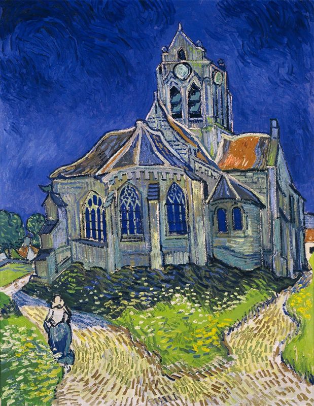 Die Kirche von Auvers-sur-Oise, 1890 von Vincent van Gogh | Gemälde-Reproduktion
