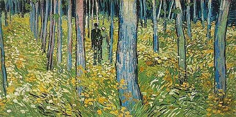 Undergrowth with Two Figures, 1890 | Vincent van Gogh | Painting Reproduction