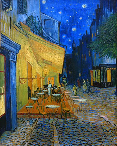 Das Caféterrasse am Place du Forum, Arles - Vincent van Gogh