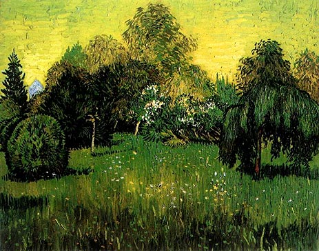 Öffentlicher Park mit Trauerweide | Vincent van Gogh | Gemälde Reproduktion
