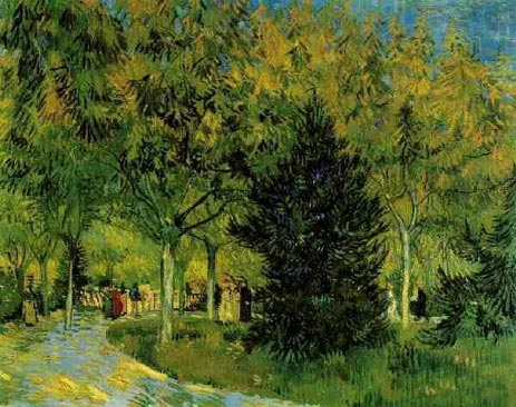 A Lane in the Public Garden at Arles, 1888 | Vincent van Gogh | Gemälde Reproduktion