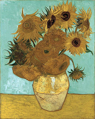 Still Life - Vase with Twelve Sunflowers | Vincent van Gogh | Painting Reproduction