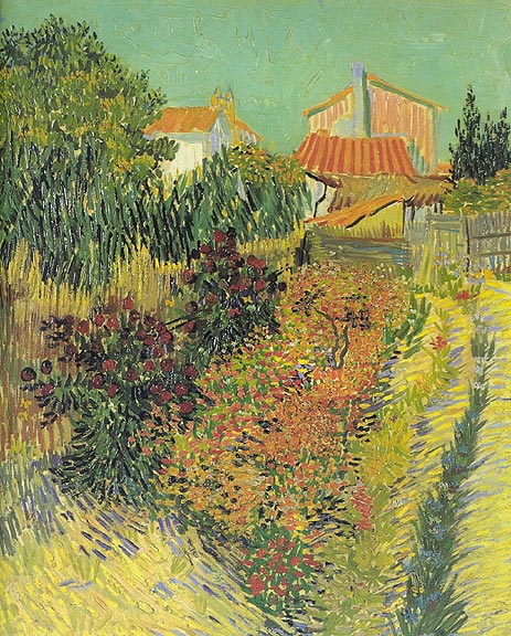 Garden Behind a House | Vincent van Gogh | Painting Reproduction