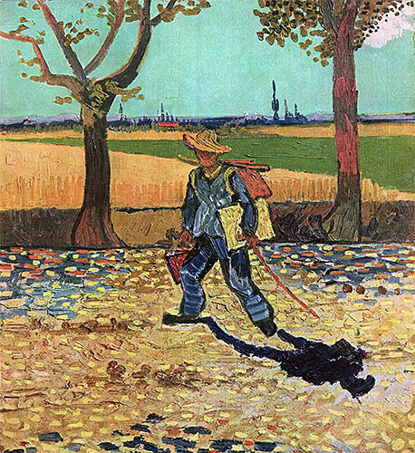 The Painter on His Way to Work, July 1888 | Vincent van Gogh | Painting Reproduction