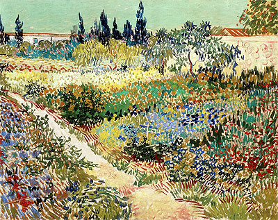 Flowering Garden with Path, 1888 | Vincent van Gogh