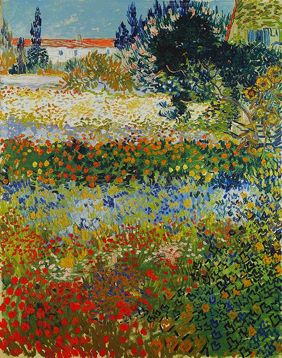 Blühender Garten, 1888 | Vincent van Gogh | Gemälde Reproduktion